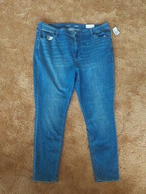 Old Navy Dark Blue Skinny Jeans Women's Sz 18